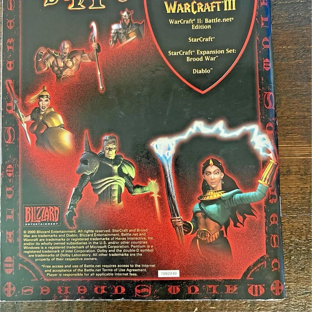 Vintage Diablo 2 PC Big Box Game Manual Book Only Blizzard Entertainment 2000